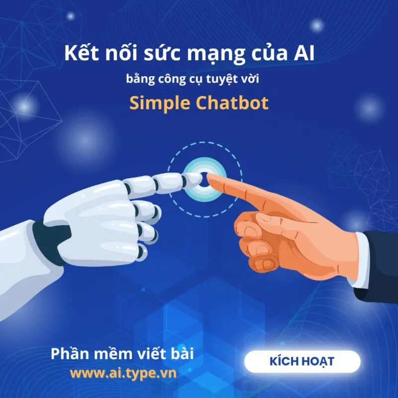 Cách kết nối tài khoản AI Type với Simple Chatbot